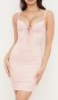 BABY PINK SATIN CORSET DRESS 😍