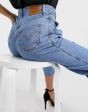 Levi's 80's balloon leg jeans with pleat front in light blue
