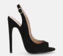 😍 Sandali in black suede tacco 15
