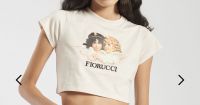 ANGELS CROP T-SHIRT PALE PINK