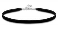 Choker in argento e velluto 