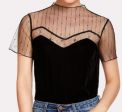 Blusa con trasparenze 