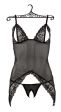 Chemise con reggiseno aperto e perizoma crotchless