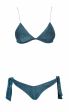 Triangolo Kim glitterato con spallina ultrasottile e Slip con laccetti.