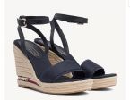 TOMMY HILFIGER SANDALI PLATEAU CON NASTRO ICONICO