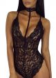 Body in pizzo con choker 